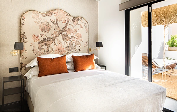 habitacion doble con terraza hotel casa canovas